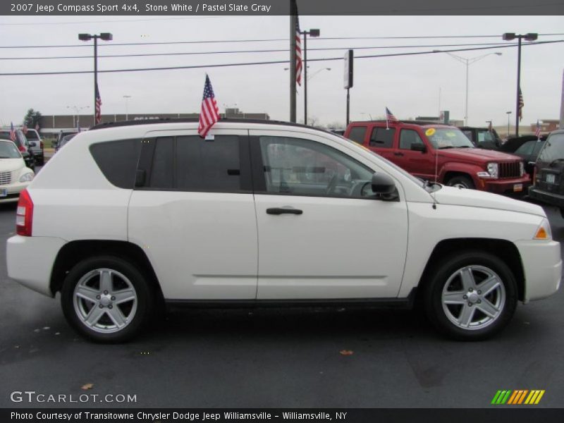 Stone White / Pastel Slate Gray 2007 Jeep Compass Sport 4x4