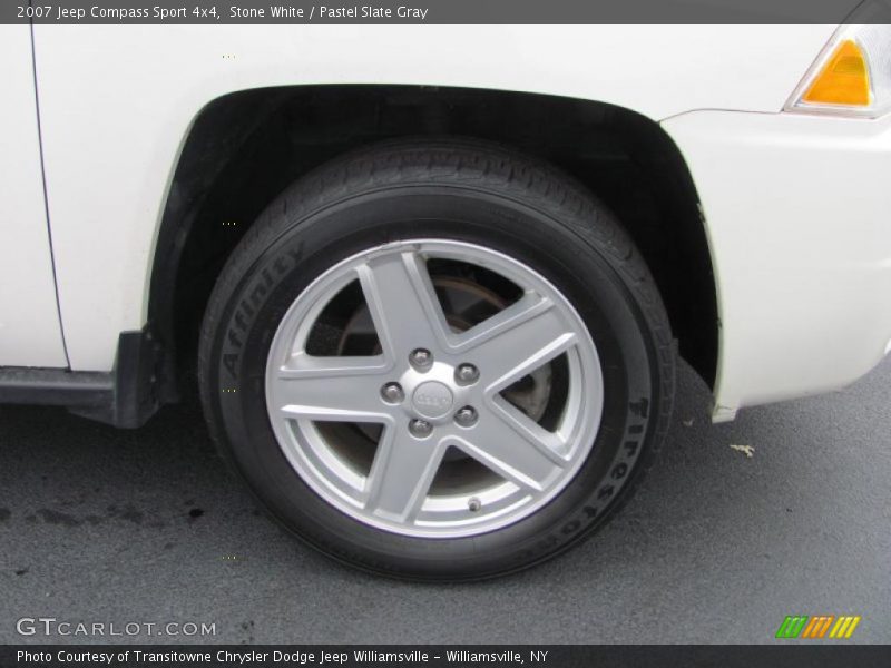 Stone White / Pastel Slate Gray 2007 Jeep Compass Sport 4x4