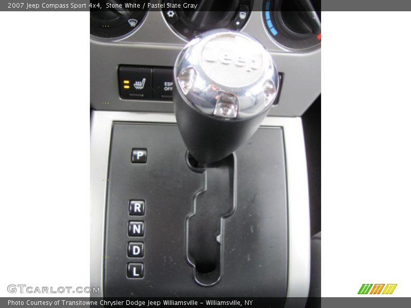 Stone White / Pastel Slate Gray 2007 Jeep Compass Sport 4x4