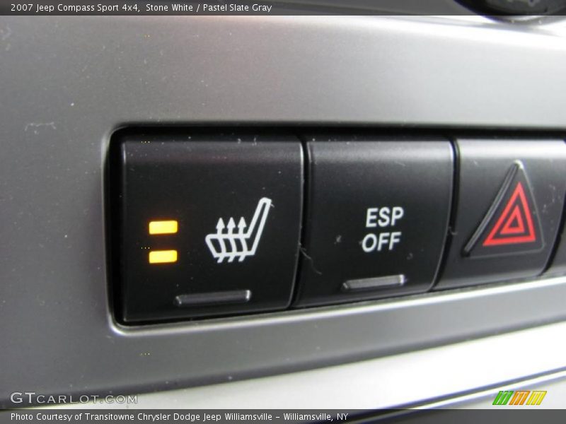 Stone White / Pastel Slate Gray 2007 Jeep Compass Sport 4x4