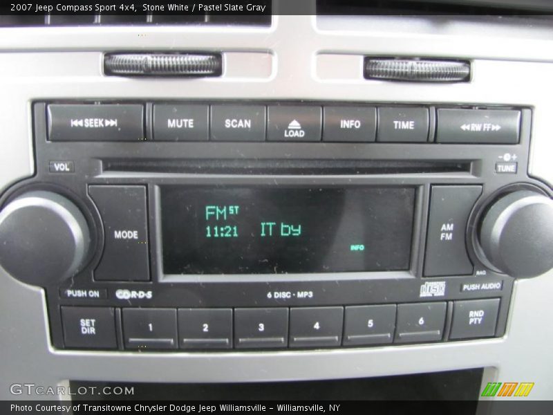 Stone White / Pastel Slate Gray 2007 Jeep Compass Sport 4x4