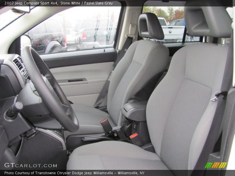 Stone White / Pastel Slate Gray 2007 Jeep Compass Sport 4x4