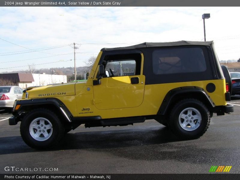 Solar Yellow / Dark Slate Gray 2004 Jeep Wrangler Unlimited 4x4