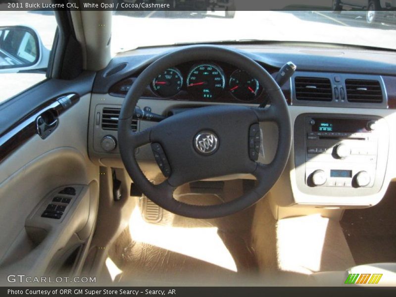 White Opal / Cocoa/Cashmere 2011 Buick Lucerne CXL