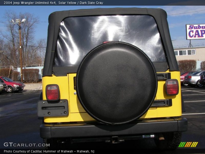 Solar Yellow / Dark Slate Gray 2004 Jeep Wrangler Unlimited 4x4