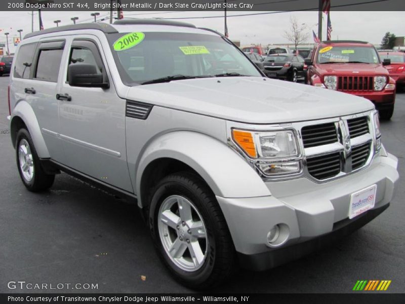 Bright Silver Metallic / Dark Slate Gray/Light Slate Gray 2008 Dodge Nitro SXT 4x4