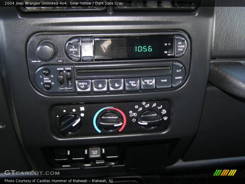 Solar Yellow / Dark Slate Gray 2004 Jeep Wrangler Unlimited 4x4