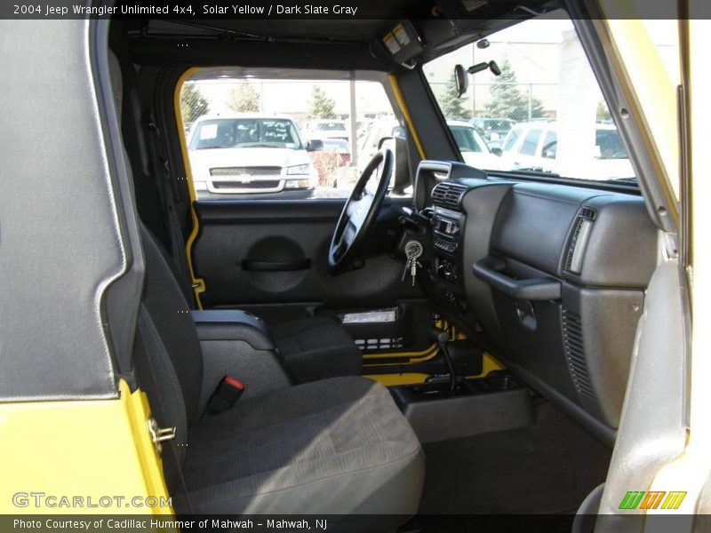 Solar Yellow / Dark Slate Gray 2004 Jeep Wrangler Unlimited 4x4