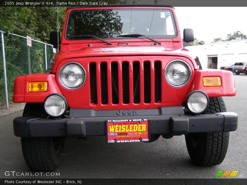 Flame Red / Dark Slate Gray 2005 Jeep Wrangler X 4x4