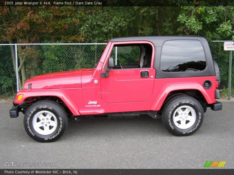 Flame Red / Dark Slate Gray 2005 Jeep Wrangler X 4x4