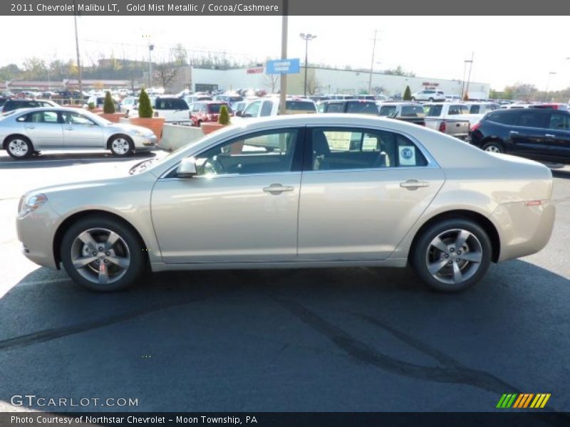 Gold Mist Metallic / Cocoa/Cashmere 2011 Chevrolet Malibu LT