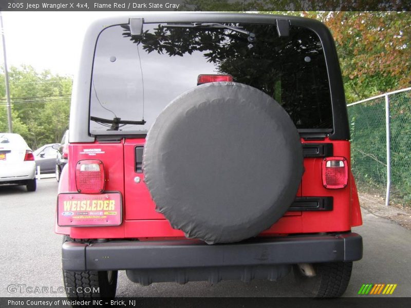 Flame Red / Dark Slate Gray 2005 Jeep Wrangler X 4x4