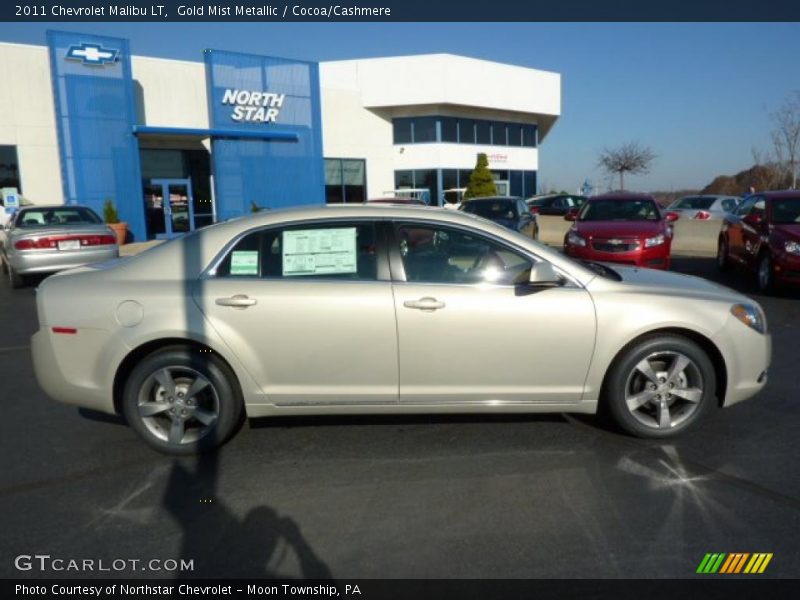 Gold Mist Metallic / Cocoa/Cashmere 2011 Chevrolet Malibu LT