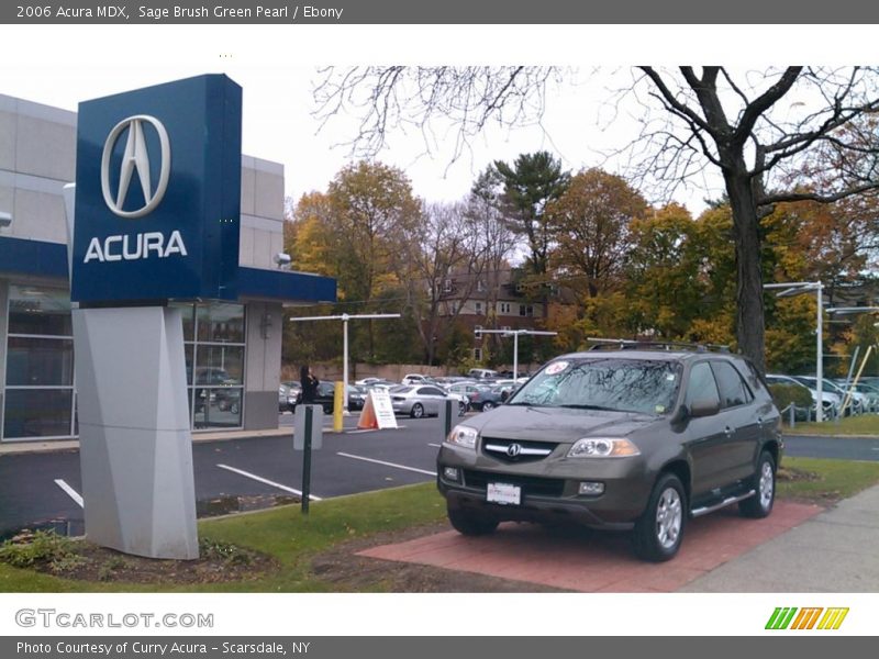 Sage Brush Green Pearl / Ebony 2006 Acura MDX