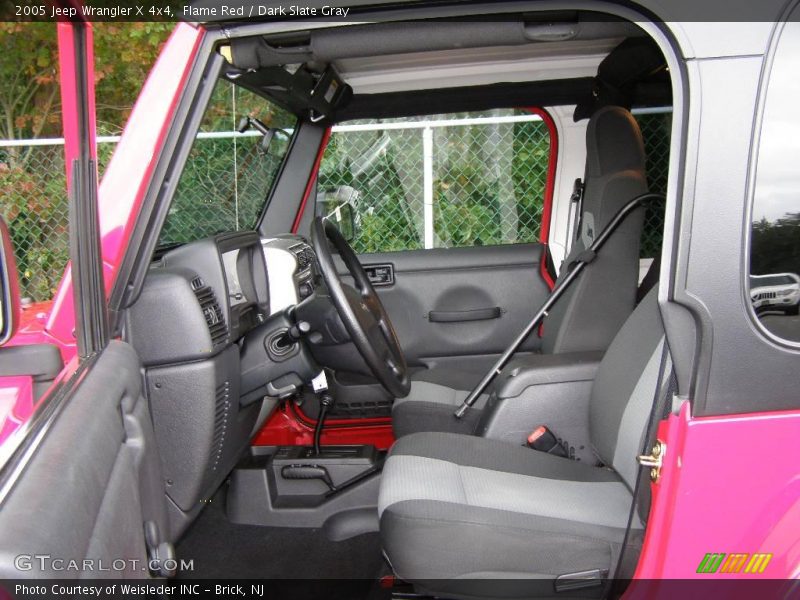 Flame Red / Dark Slate Gray 2005 Jeep Wrangler X 4x4