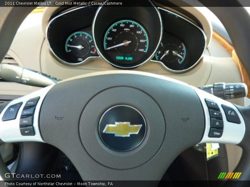 Gold Mist Metallic / Cocoa/Cashmere 2011 Chevrolet Malibu LT