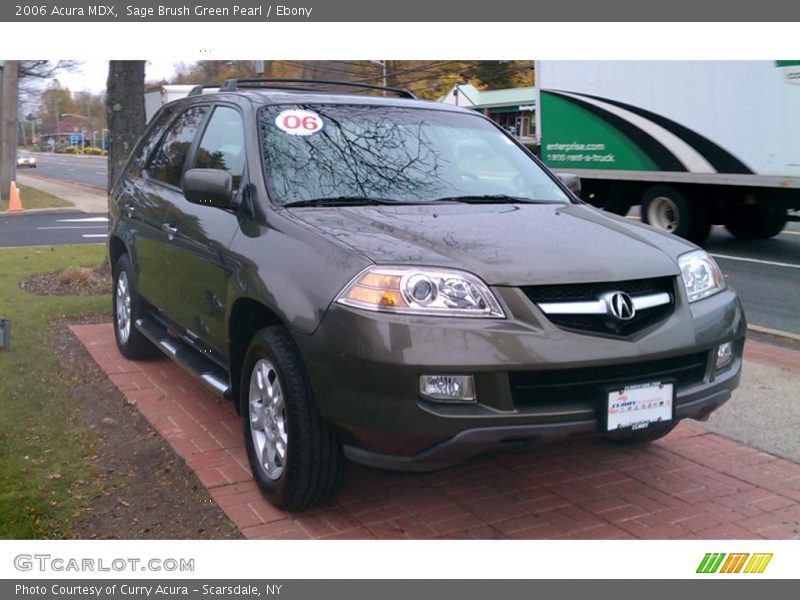 Sage Brush Green Pearl / Ebony 2006 Acura MDX