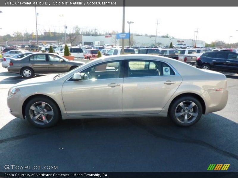 Gold Mist Metallic / Cocoa/Cashmere 2011 Chevrolet Malibu LT