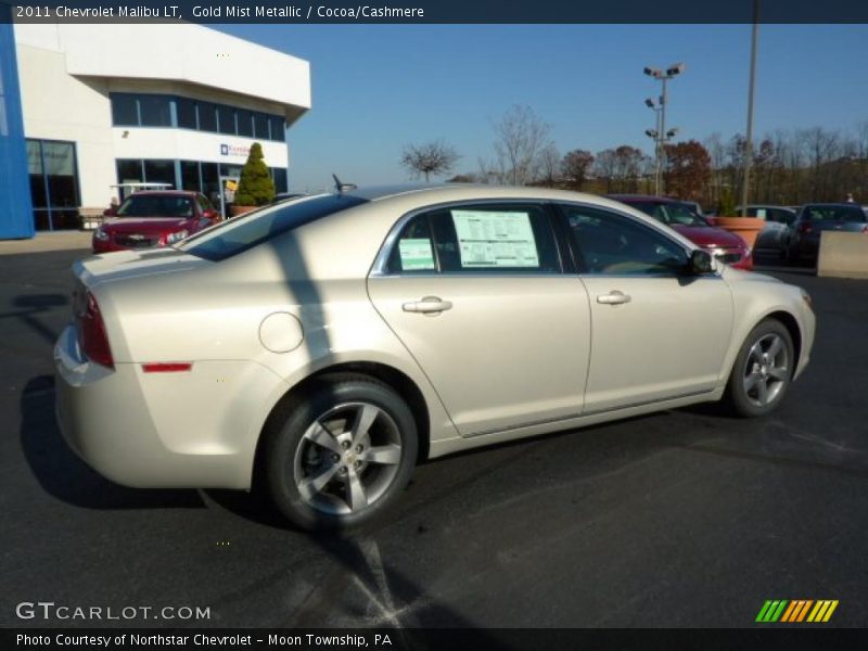 Gold Mist Metallic / Cocoa/Cashmere 2011 Chevrolet Malibu LT