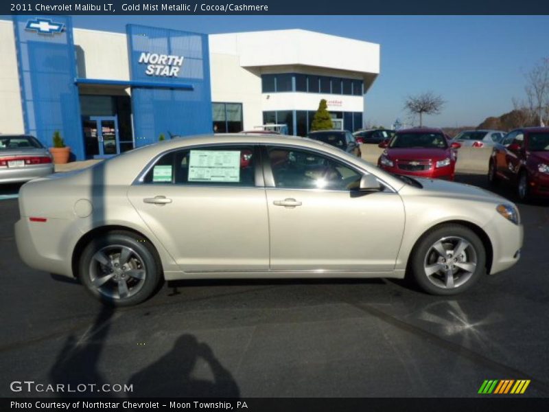 Gold Mist Metallic / Cocoa/Cashmere 2011 Chevrolet Malibu LT