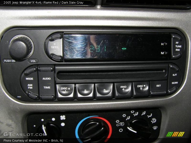 Flame Red / Dark Slate Gray 2005 Jeep Wrangler X 4x4