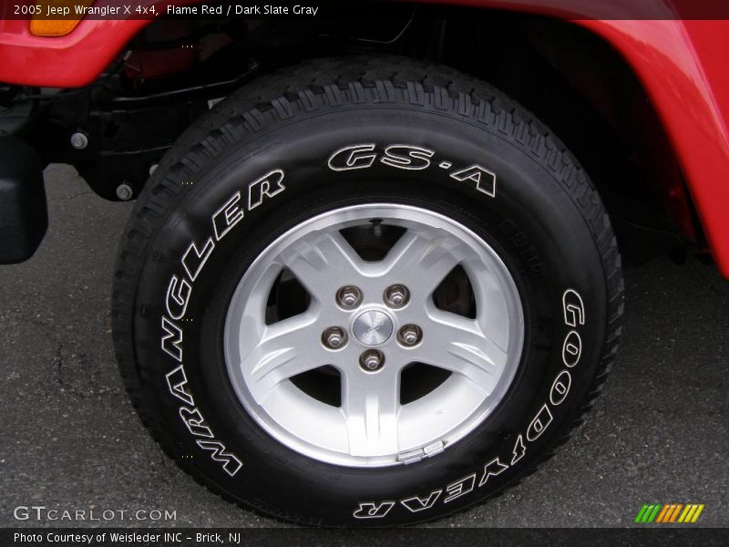 Flame Red / Dark Slate Gray 2005 Jeep Wrangler X 4x4
