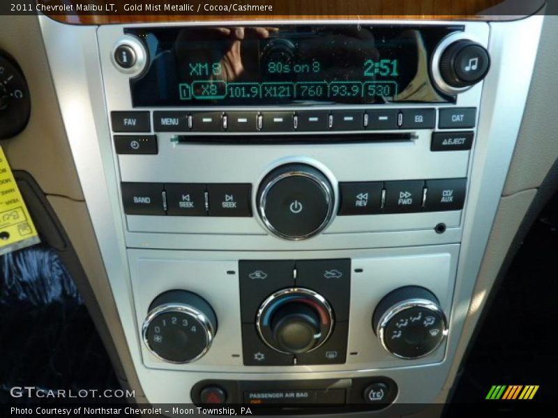 Gold Mist Metallic / Cocoa/Cashmere 2011 Chevrolet Malibu LT