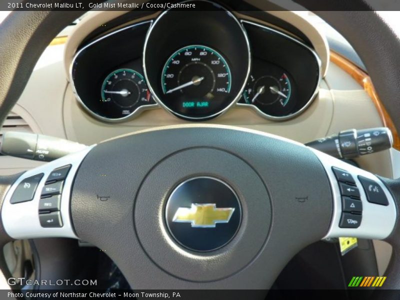 Gold Mist Metallic / Cocoa/Cashmere 2011 Chevrolet Malibu LT