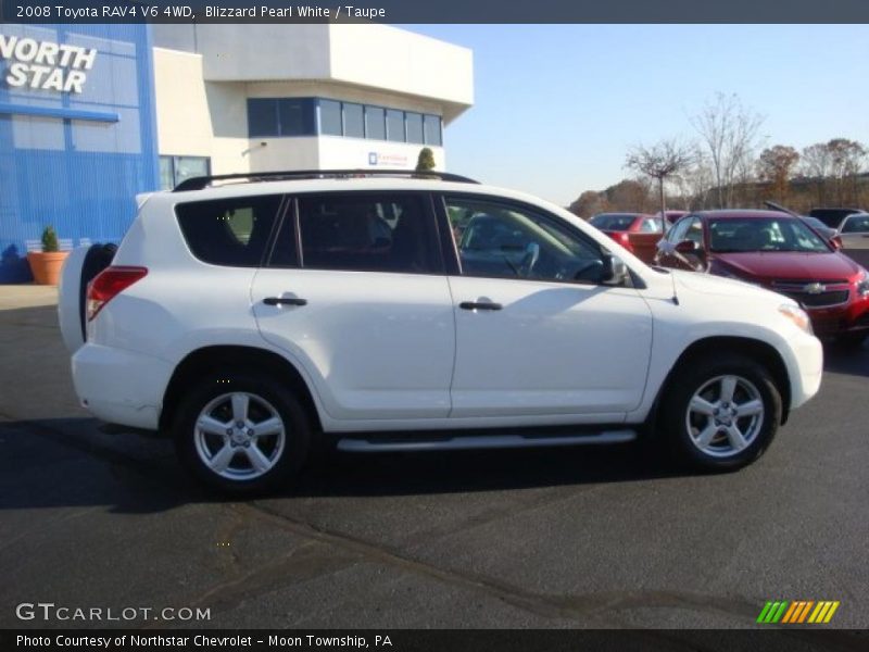 Blizzard Pearl White / Taupe 2008 Toyota RAV4 V6 4WD
