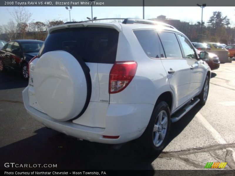 Blizzard Pearl White / Taupe 2008 Toyota RAV4 V6 4WD