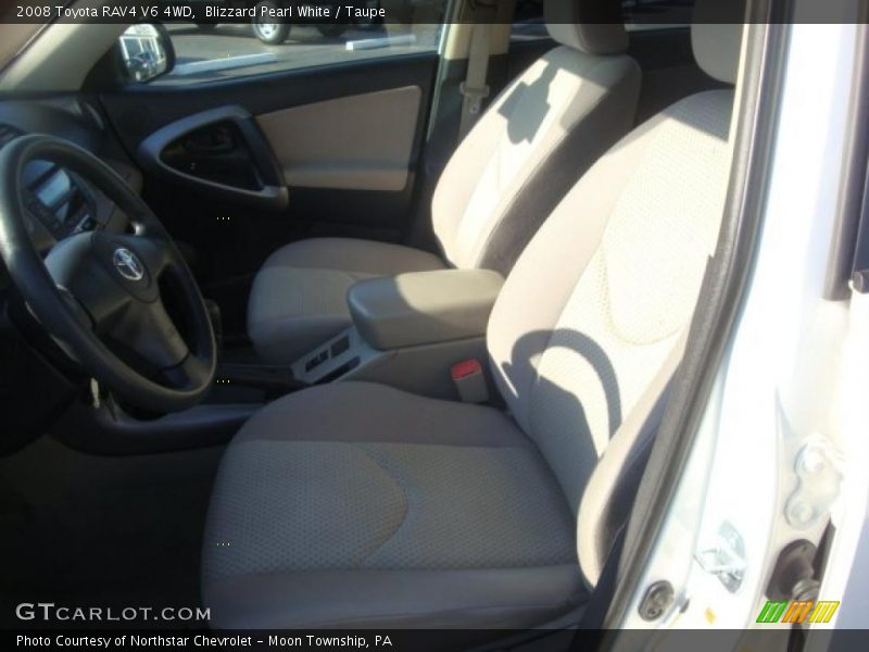 Blizzard Pearl White / Taupe 2008 Toyota RAV4 V6 4WD