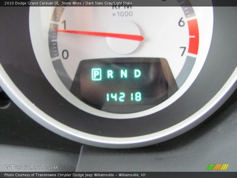 Stone White / Dark Slate Gray/Light Shale 2010 Dodge Grand Caravan SE