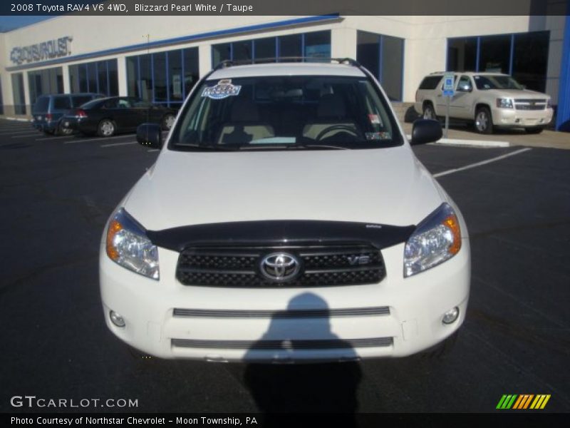 Blizzard Pearl White / Taupe 2008 Toyota RAV4 V6 4WD