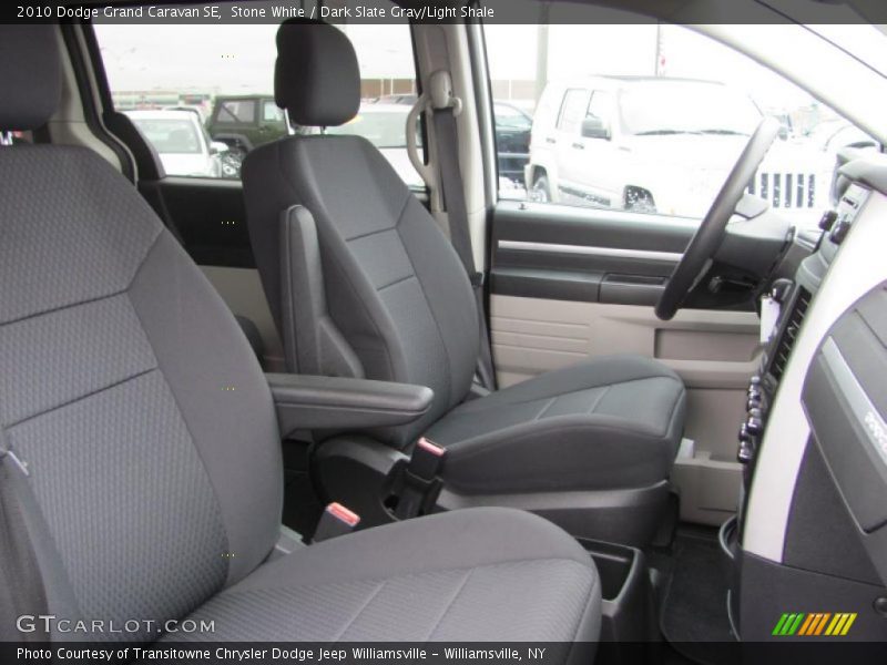 Stone White / Dark Slate Gray/Light Shale 2010 Dodge Grand Caravan SE