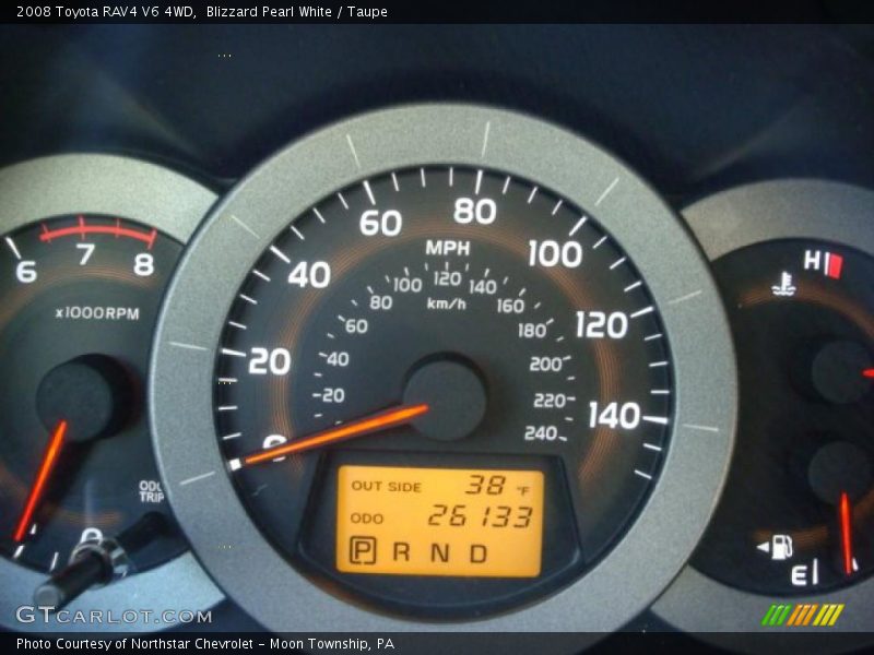 Blizzard Pearl White / Taupe 2008 Toyota RAV4 V6 4WD