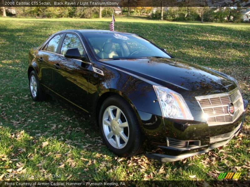 Black Raven / Light Titanium/Ebony 2008 Cadillac CTS Sedan