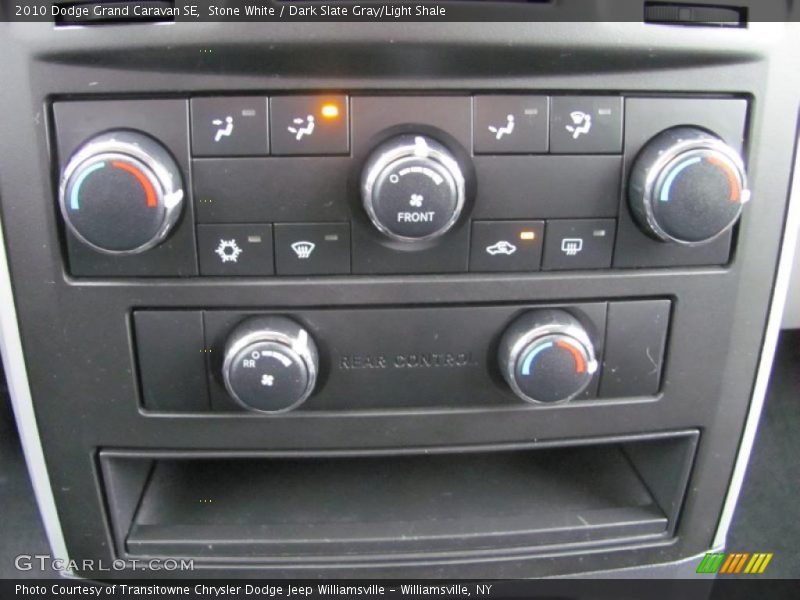 Stone White / Dark Slate Gray/Light Shale 2010 Dodge Grand Caravan SE
