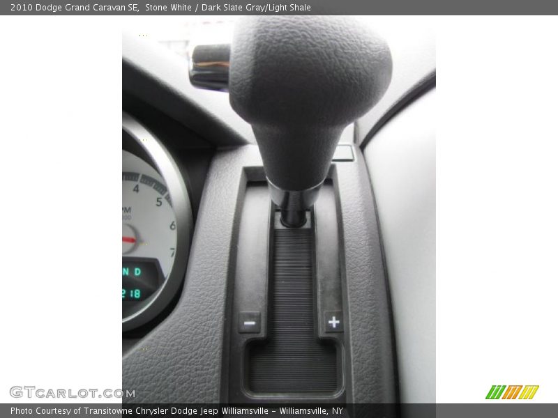 Stone White / Dark Slate Gray/Light Shale 2010 Dodge Grand Caravan SE