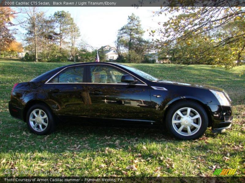 Black Raven / Light Titanium/Ebony 2008 Cadillac CTS Sedan