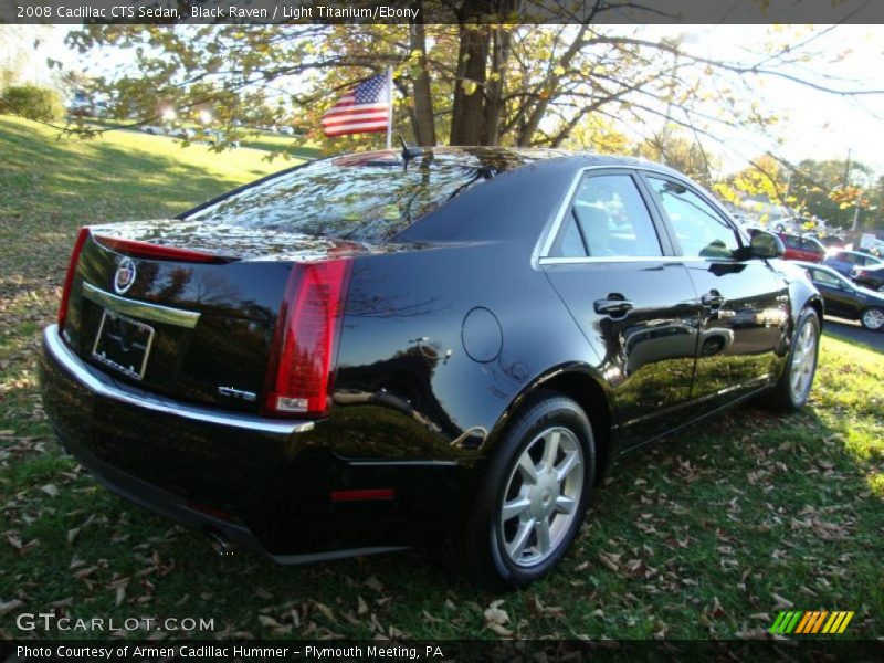 Black Raven / Light Titanium/Ebony 2008 Cadillac CTS Sedan