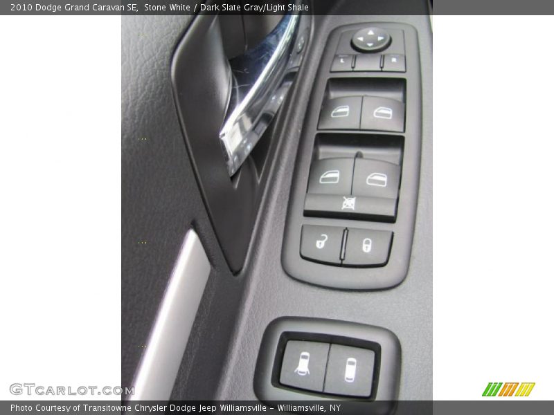 Stone White / Dark Slate Gray/Light Shale 2010 Dodge Grand Caravan SE