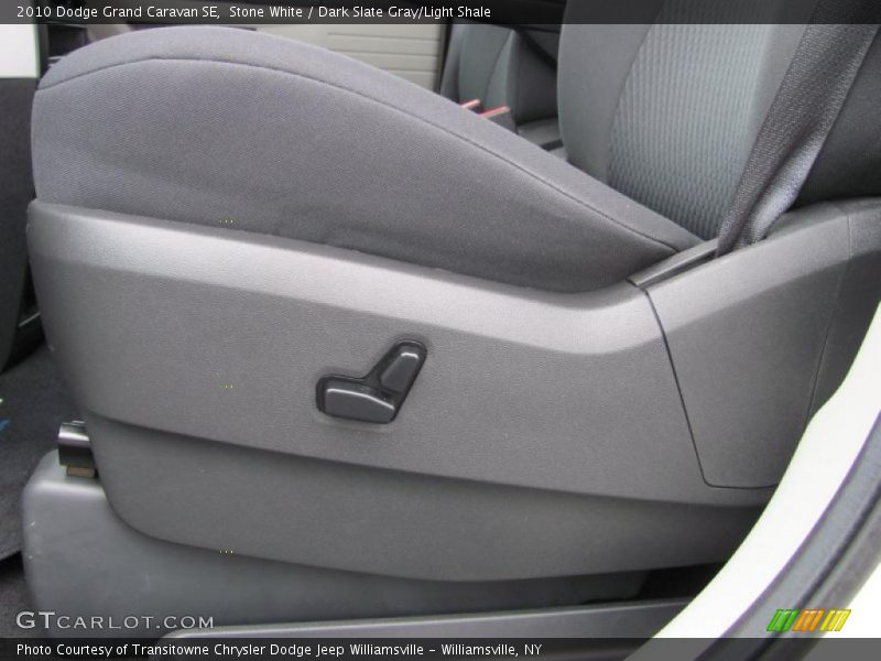 Stone White / Dark Slate Gray/Light Shale 2010 Dodge Grand Caravan SE
