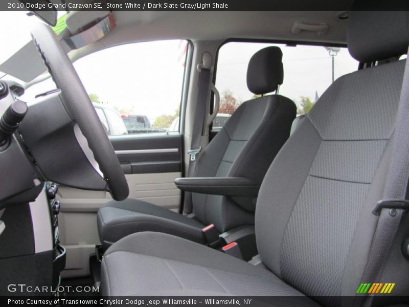 Stone White / Dark Slate Gray/Light Shale 2010 Dodge Grand Caravan SE
