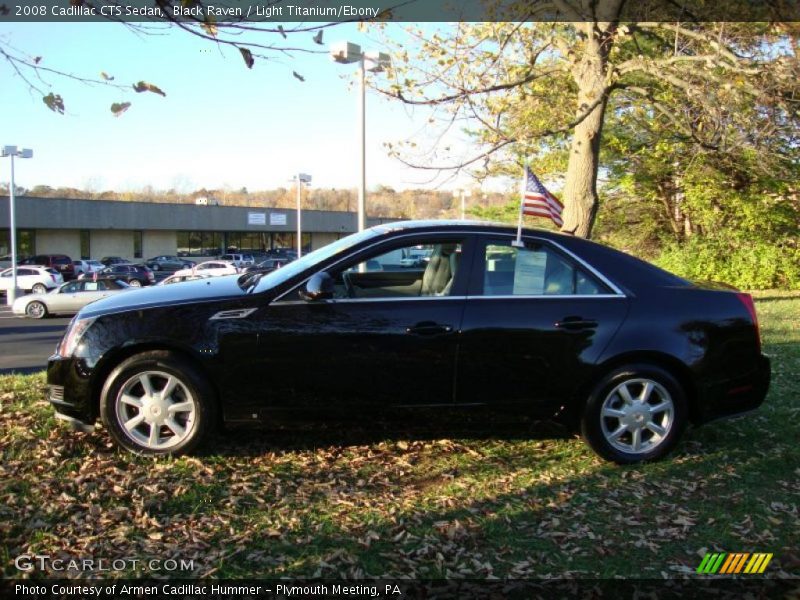 Black Raven / Light Titanium/Ebony 2008 Cadillac CTS Sedan