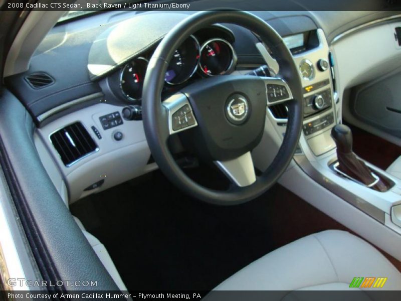 Black Raven / Light Titanium/Ebony 2008 Cadillac CTS Sedan