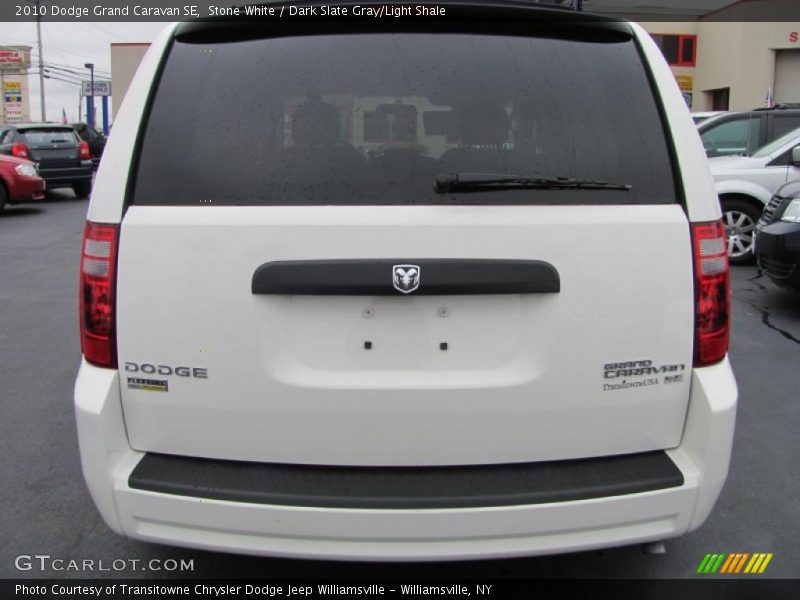 Stone White / Dark Slate Gray/Light Shale 2010 Dodge Grand Caravan SE