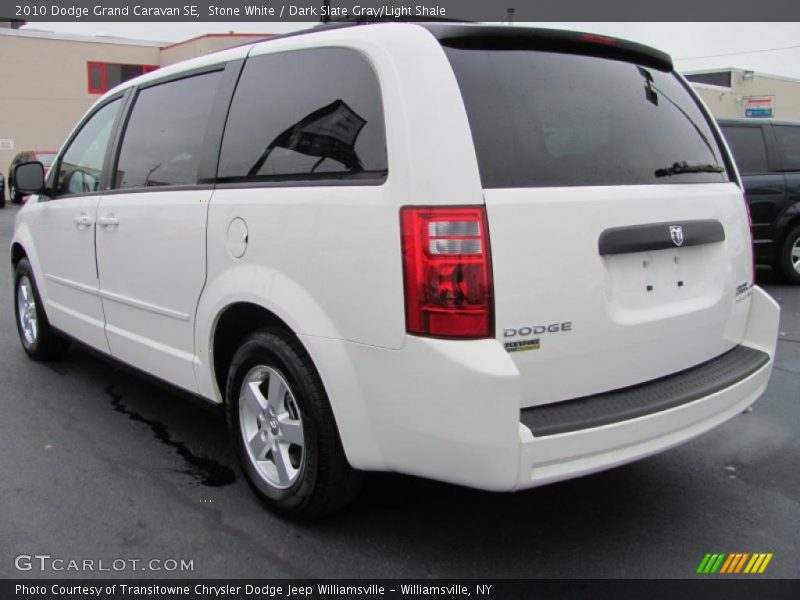 Stone White / Dark Slate Gray/Light Shale 2010 Dodge Grand Caravan SE