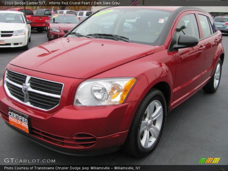 Inferno Red Crystal Pearl / Dark Slate Gray 2010 Dodge Caliber SXT