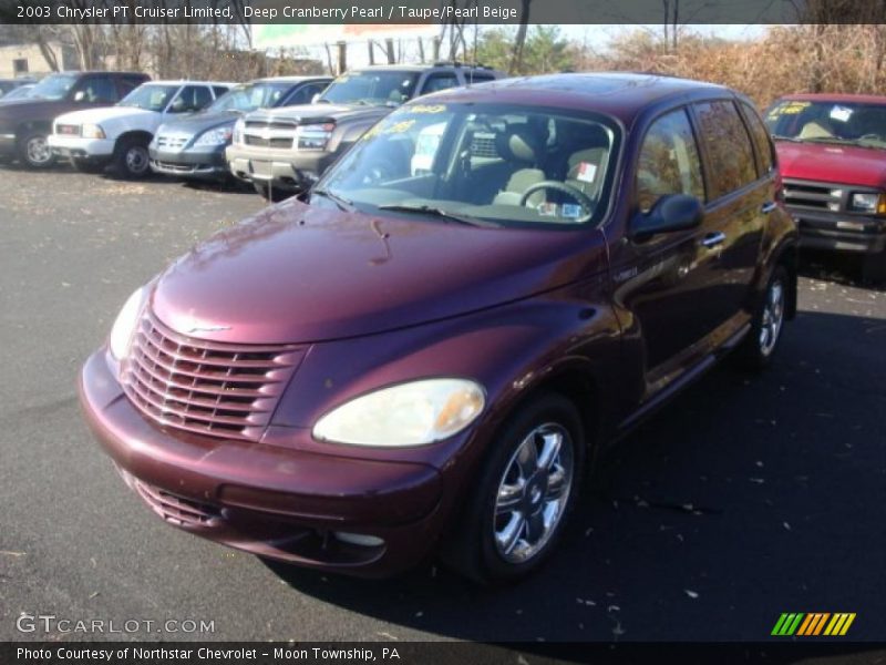 Deep Cranberry Pearl / Taupe/Pearl Beige 2003 Chrysler PT Cruiser Limited