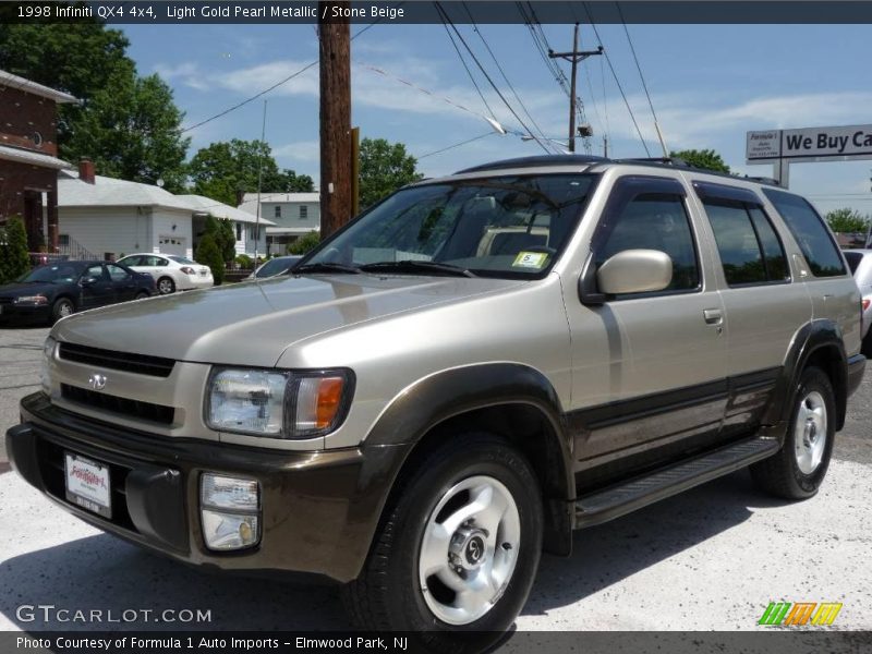 Light Gold Pearl Metallic / Stone Beige 1998 Infiniti QX4 4x4
